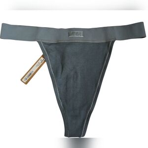 Skims Cotton Rib Mid-Rise Kyante Thong